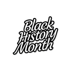 	
Black history month celebrations modern design template.