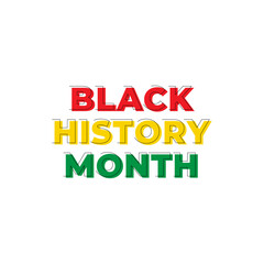 	
Black history month celebrations modern design template.