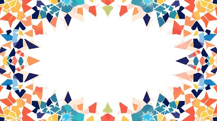 Obraz premium Vibrant Islamic Geometric Patterns & Lanterns for Ramadan and Cultural Celebrations