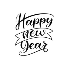 Happy New Year Abstract typography design for T Shirt, Holiday greeting card. new year vector illustration 