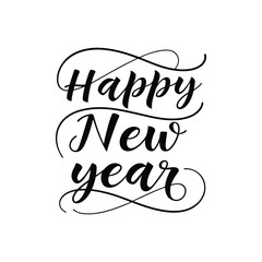Happy New Year Abstract typography design for T Shirt, Holiday greeting card. new year vector illustration 