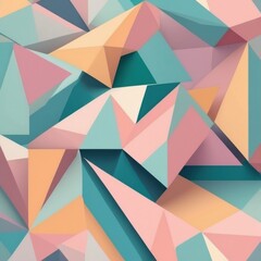 pastel pattern of triangle shapes