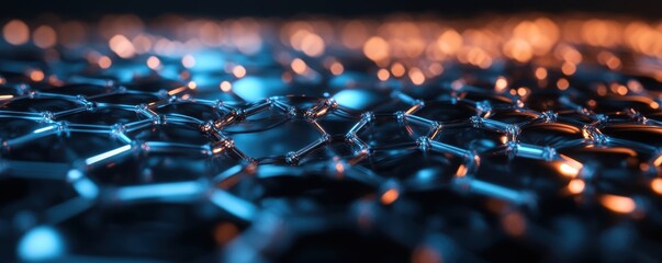 Fototapeta premium Exploring a Scalable Surreal Concept of Expanding Grids and Infinite Connections in a Dreamlike Landscape