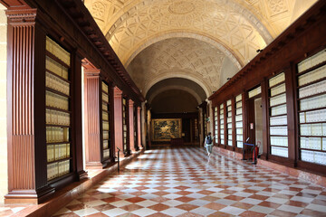 Interior of General Archive of the Indies in Seville, Spain