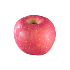 Red apple on transparent png.