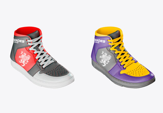 Basketball Shoes Mockup