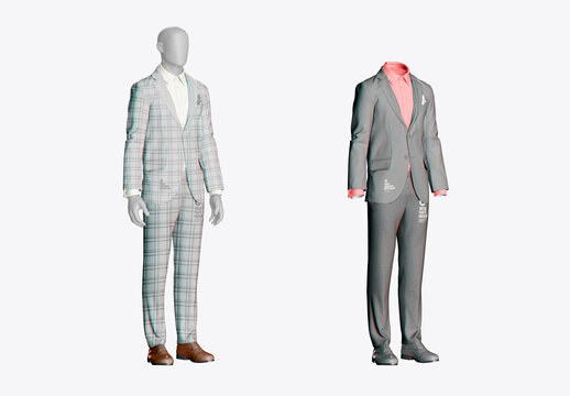 Men's Dress Suit Mockup