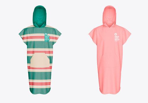 Poncho Towel Mockup