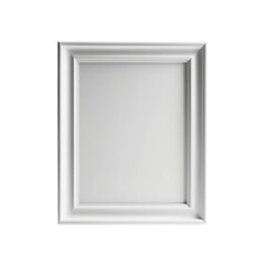 white frame isolated on white
