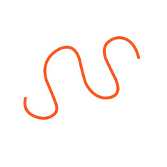 zig-zag line vector icon