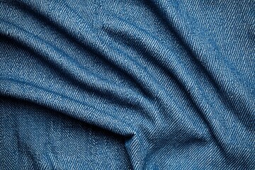 Naklejka premium Variety of denim and cotton fabrics.