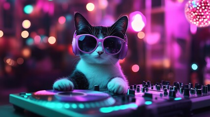 Pet influencer celeb, mockup pastel style by having pets dress up, such as, artist cat, fitness instructor dog, Dj cat, scientist rabbit, pilot dog.