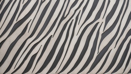 Concrete Design with Zebra Print Inspiration in Modern Style