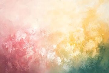 Spring flowers in gentle bokeh. Fantastic scenery surrounded by light