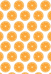 seamless pattern of oranges