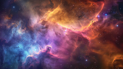 Obraz premium Stunning Nebula Explosion in the Depths of Space