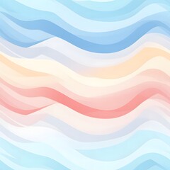 Fototapeta premium Creative abstract waves digital art soft color palette modern design aesthetic viewpoint visual harmony representation