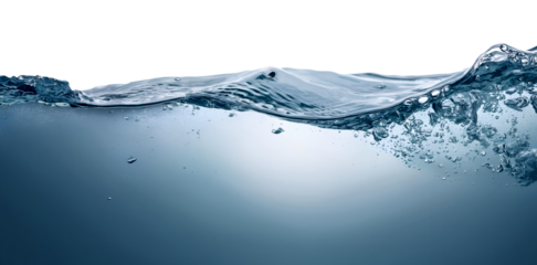 Waved underwater surface 