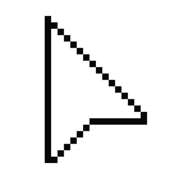 Pixel computer mouse click pointer cursor arrow. Mouse cursor arrow. Pointer arrow. Cursor icon