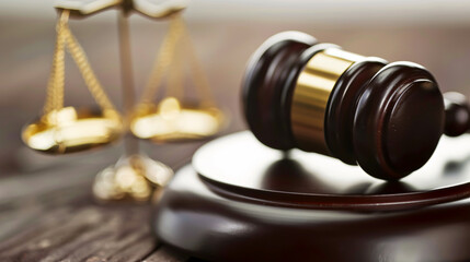 Judge�s gavel deciding on a marriage divorce.