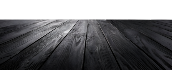 Black wooden surface
