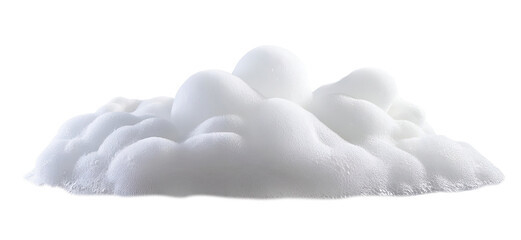  Fluffy soap foam