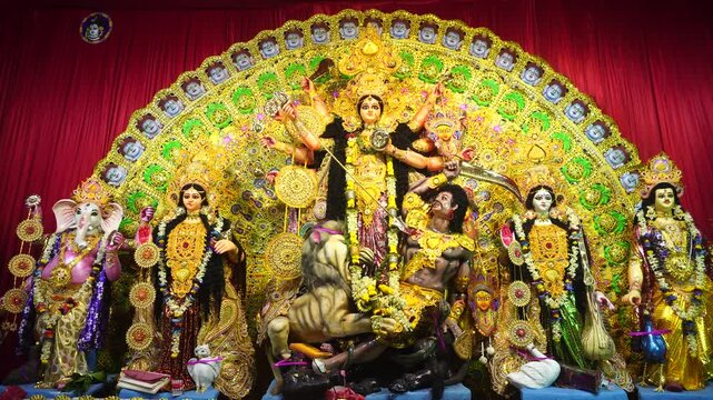 The biggest festival of West Bengal is Durga Puja with the idol of Durga Thakur. Durgapujo in West Bengal is famous all over the world. It is especially popular among Hindus.
