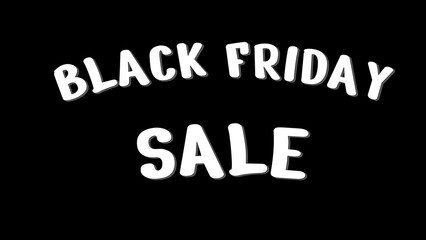 black friday background illustration animation