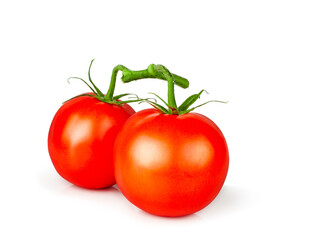 Tomatoes isolated on a white background, contour