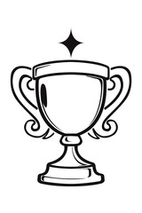 trophy icon, trophy silhouette, transparent trophy image