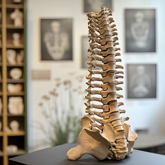 Human Spine Skeleton Anatomy"
"Detailed Structure of the Spinal Column
