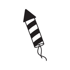 Vector Art of Christmas Fireworks - Stunning Silhouette Design.