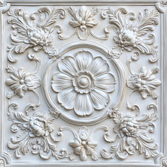 Stone carving isolated on white background