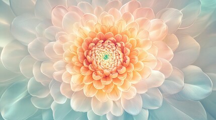 A flower with a green center is the main focus of the image