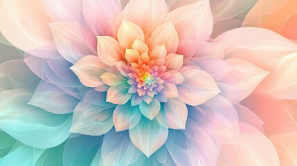 Fototapeta premium A colorful flower with a yellow center and blue petals