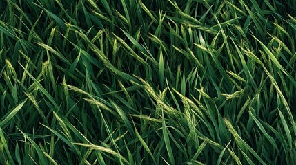 Obraz premium green grass seamless pattern