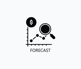 Forecast Vector, Icon Or Logo Sign Symbol Illustration 