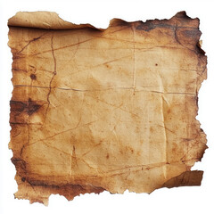 Fototapeta premium Old map fragment isolated on white background