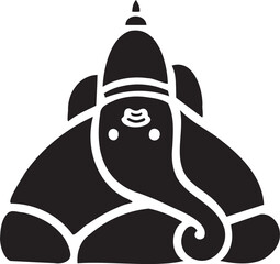 Illustration Design of Indian God Ganesha clipart
