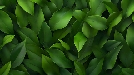 Obraz premium Natural green leaves close-up nature high-quality image lush environment eye-level view serenity concept for seo impact
