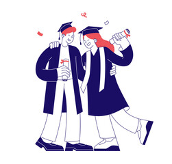 Students receive their diploma at the graduation ceremony