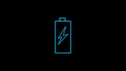 Battery charging icon.