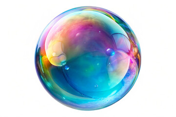 Soap Bubble,isolated on white background