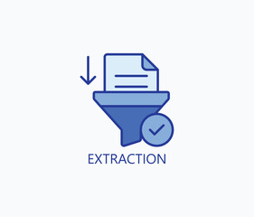 Extraction vector, icon or logo sign symbol illustration 