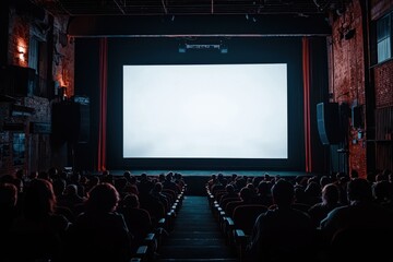 Film screening event engaging audiences with visual presentations