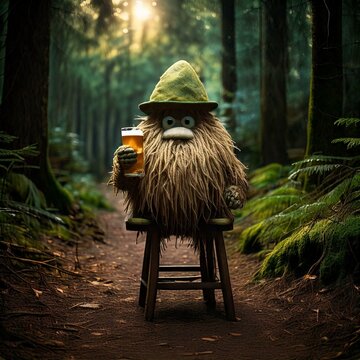 Hairy poteto chilling in the woods