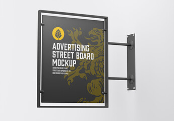 Signboard Wall Mockup