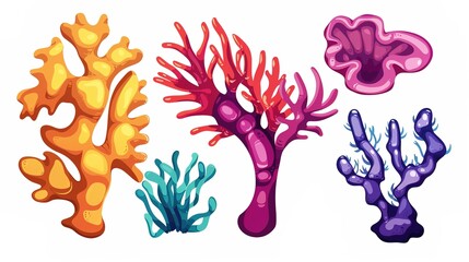 Cartoon Shaped Coral - a whimsical and playful visual. The coral's cartoonish design brings a fun and creative touch to the scene.