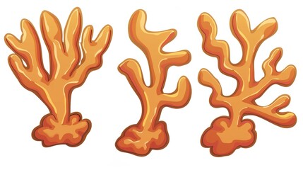 Obraz premium Cartoon Shaped Coral - a whimsical and playful visual. The coral's cartoonish design brings a fun and creative touch to the scene.