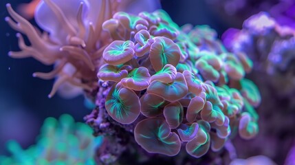 Cartoon Shaped Coral - a whimsical and playful visual. The coral's cartoonish design brings a fun and creative touch to the scene.